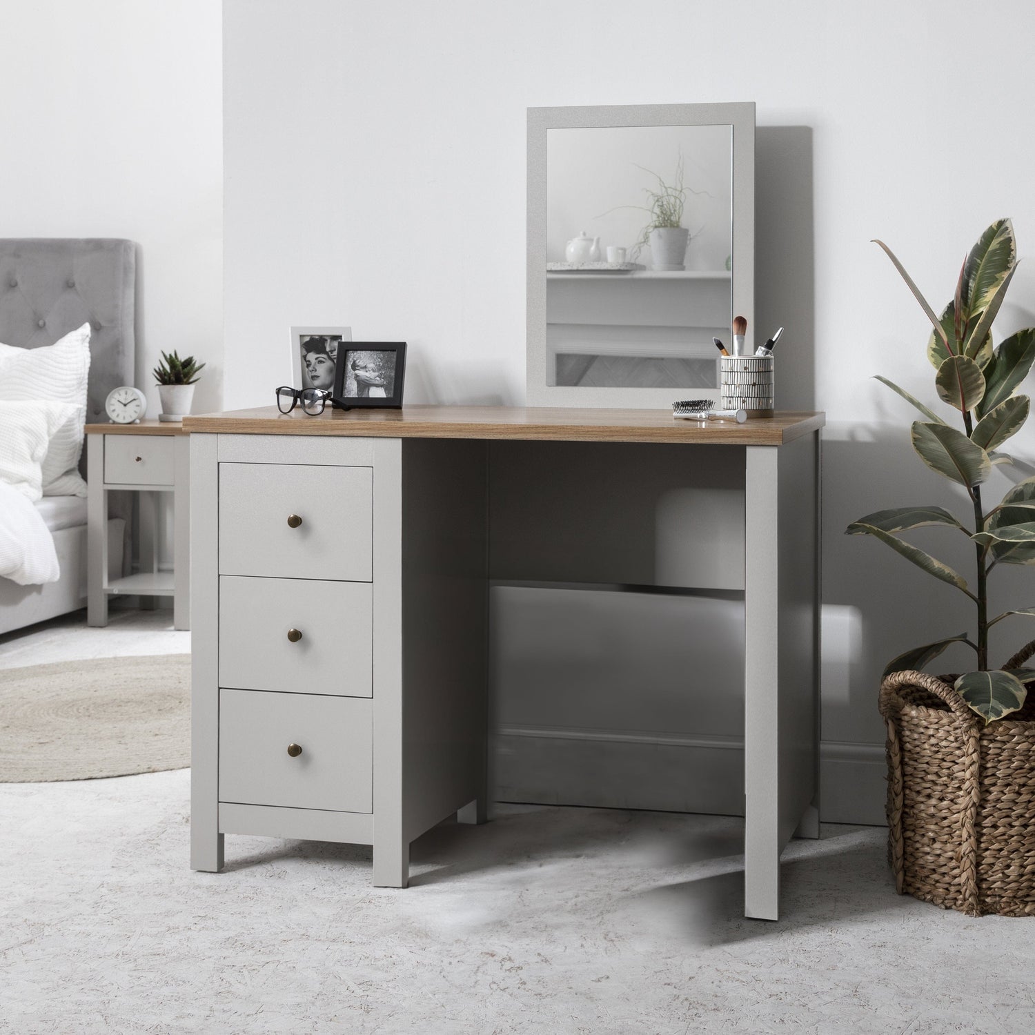 Bampton Dressing Table - Stone Grey