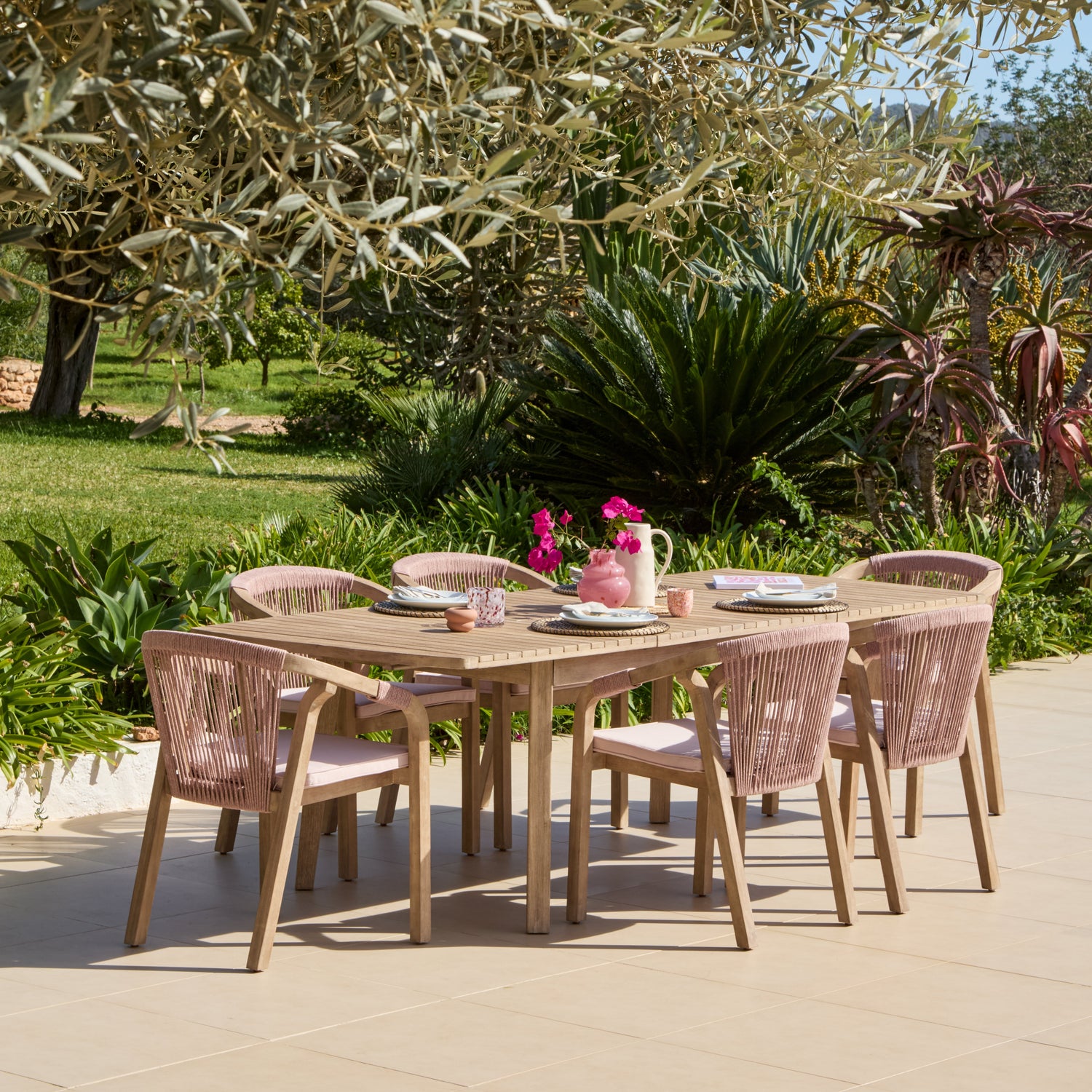 Lennox 6 Seater Wooden Outdoor Dining Set