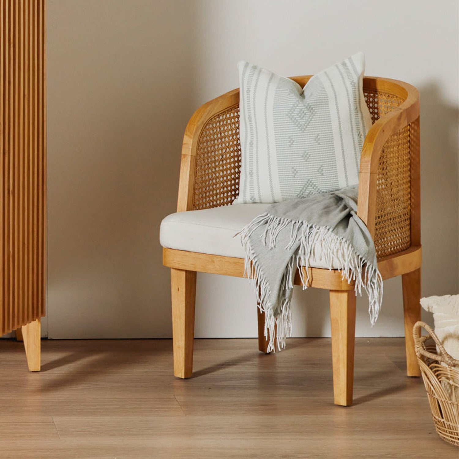 Willow Accent Wooden Arm Chair - Laura James