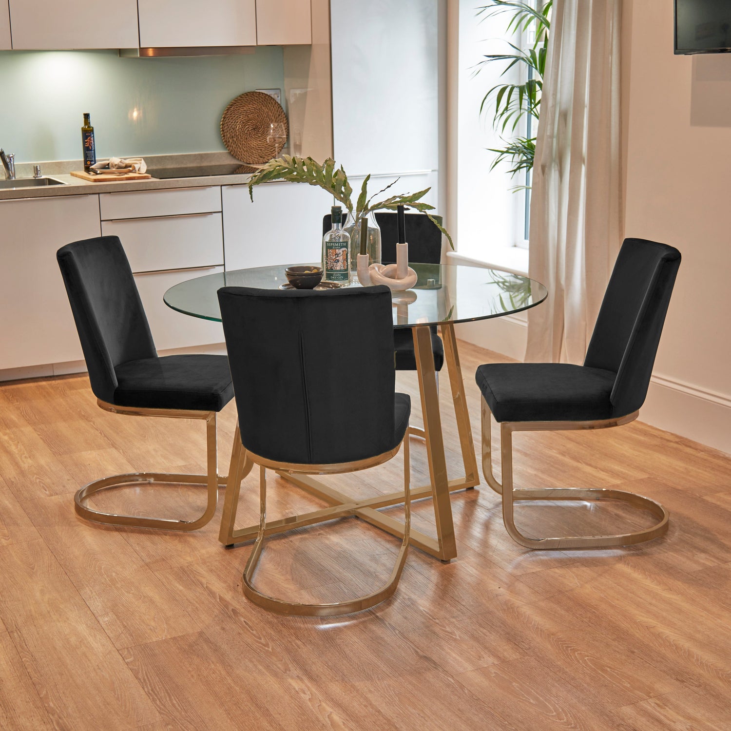 Glass Dining Table & Chair Sets - Laura James