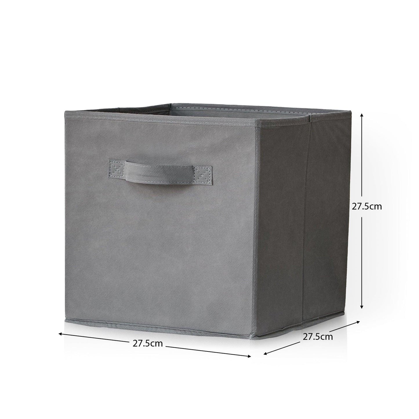 Cara 9 Cube Storage Unit & 4 Grey Handled Box Drawers