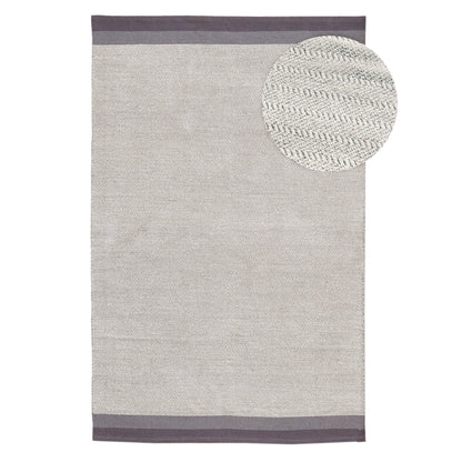 Elston Cotton Rug - Mist Grey - 160cm x 230cm