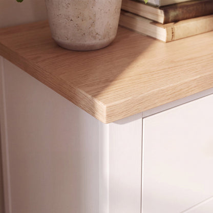 Bampton 3 Drawer Bedside Table - Set of 2 - Alabaster White - Laura James 