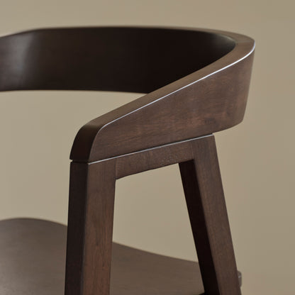 Ella Coffee Brown Dining Armchairs - Set of 2