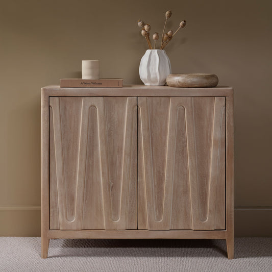 Bastian 2 Door Sideboard - Limewash - Laura James 