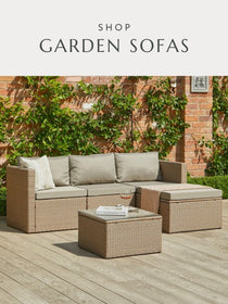 SHOP GARDEN SOFAS