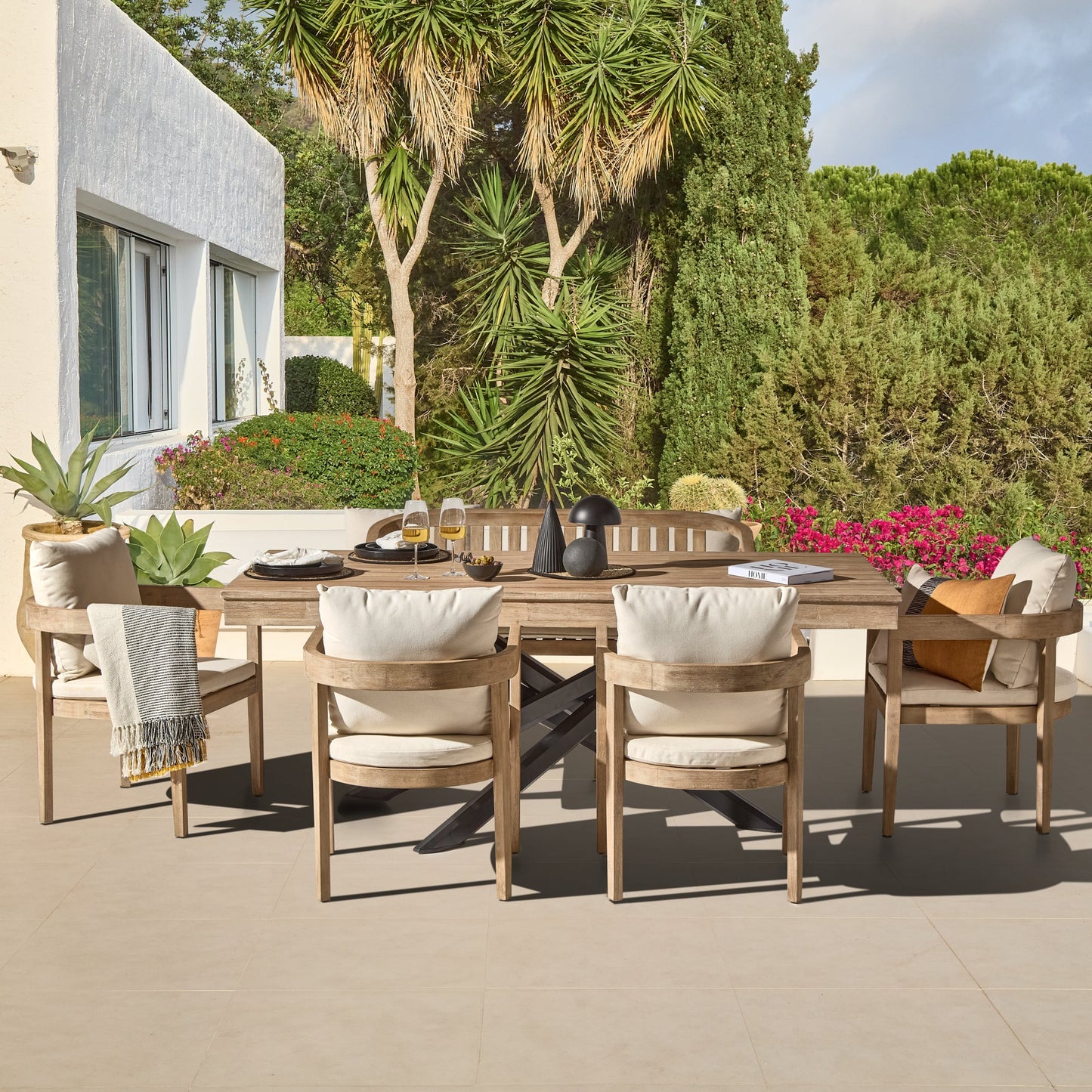 Selu Amber Yellow Striped Scatter Cushion Cover - 35x55cm