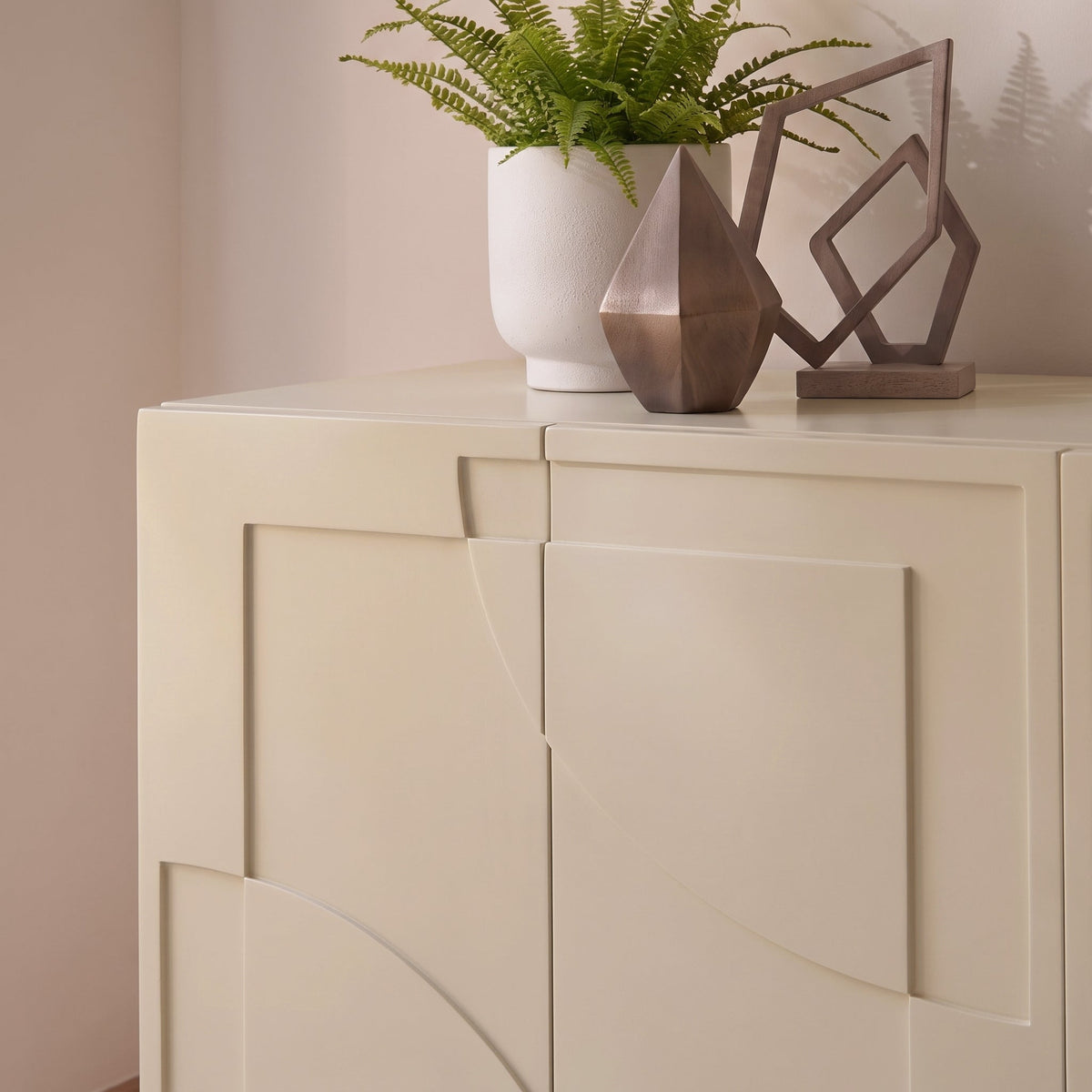 Makani 4 Door Sideboard - Driftwood - Laura James 