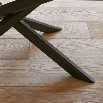 Amelia Black Wood Dining Table - Non Extendable