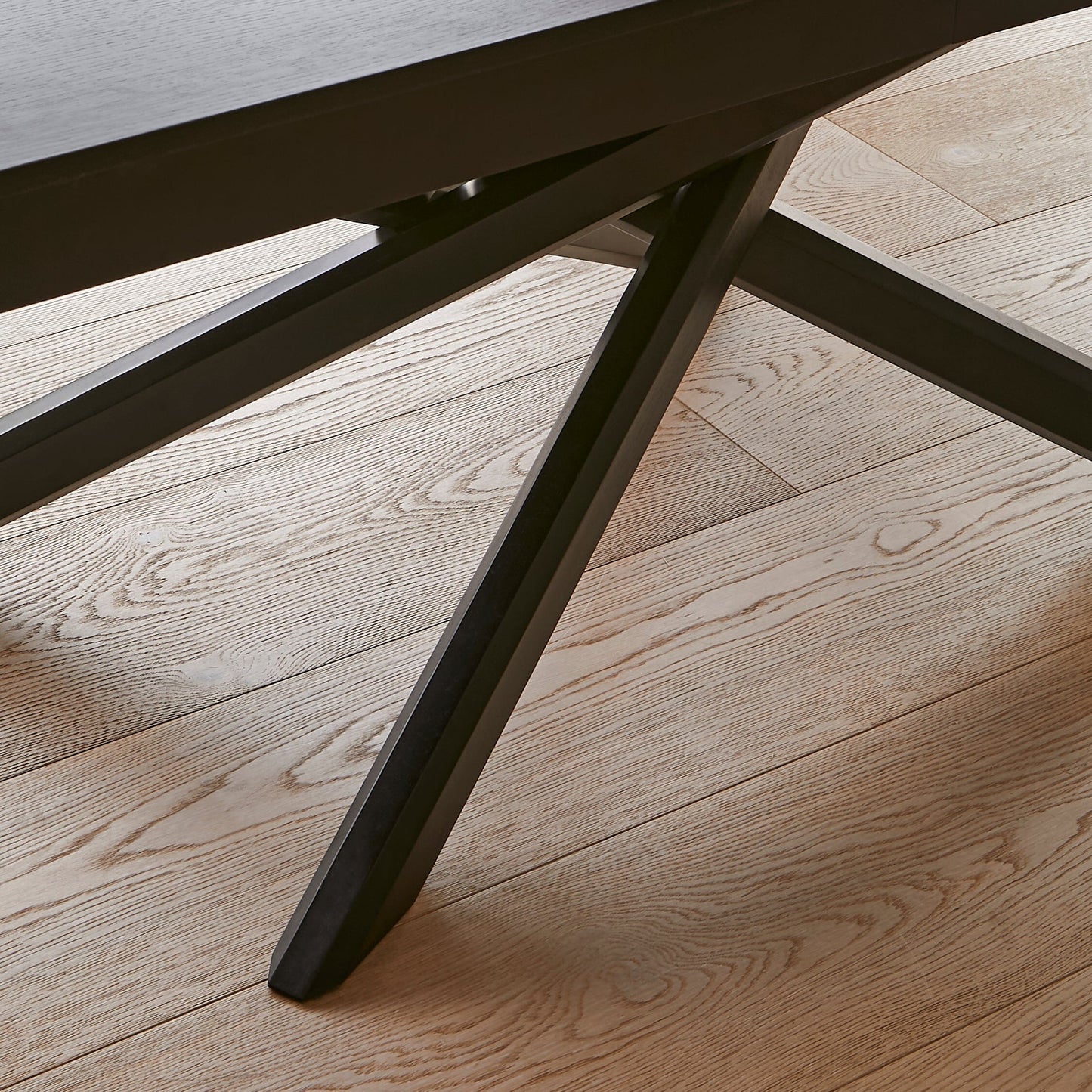 Amelia Black Wood Dining Table - Non Extendable