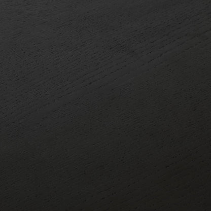 Amelia Black Dining Table Set - 6 Seater - Freya Fossil Carver Chairs - Black Legs