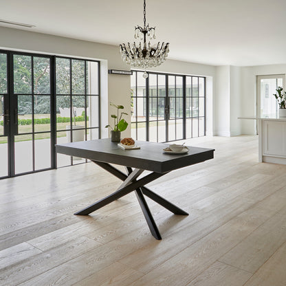 Amelia Black Wood Dining Table - Extendable