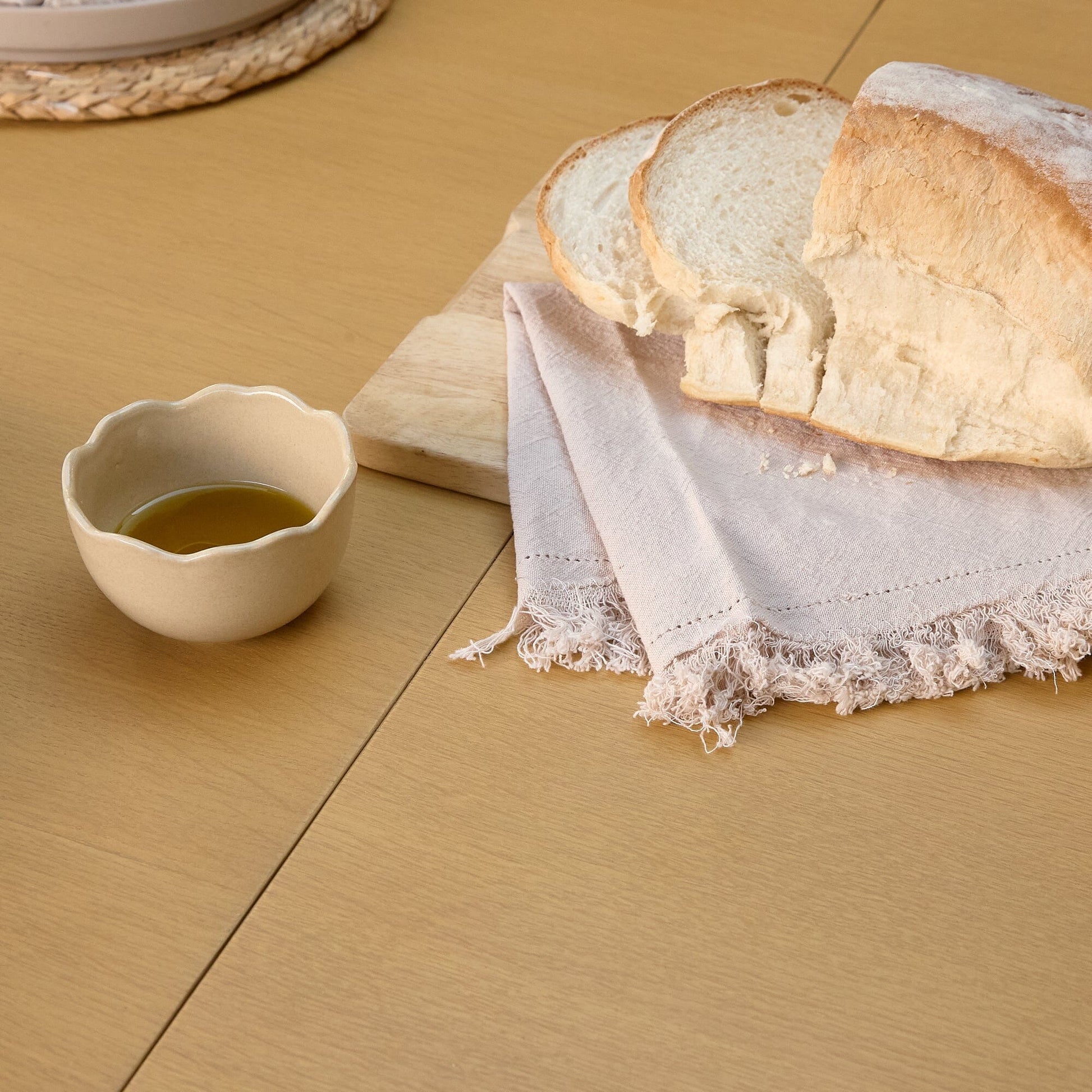 Amelia Pale Oak Wood Dining Table - Extendable - Laura James 