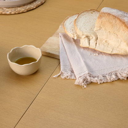 Amelia Pale Oak Wood Dining Table - Extendable - Black Legs