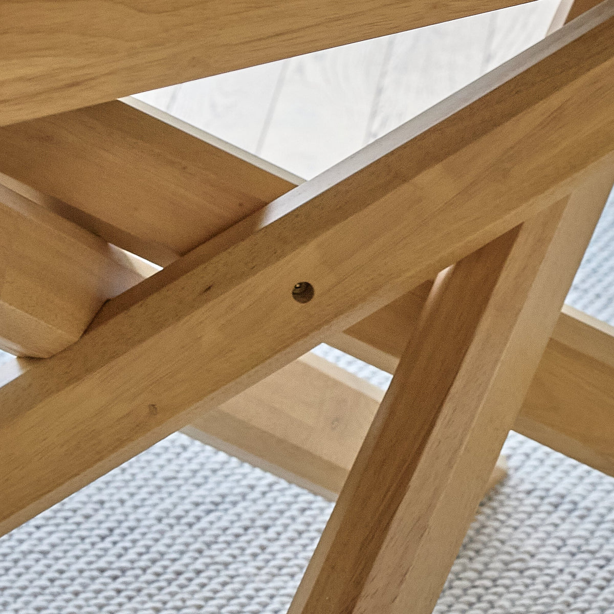Amelia Pale Oak Wood Dining Table - Extendable - Laura James 