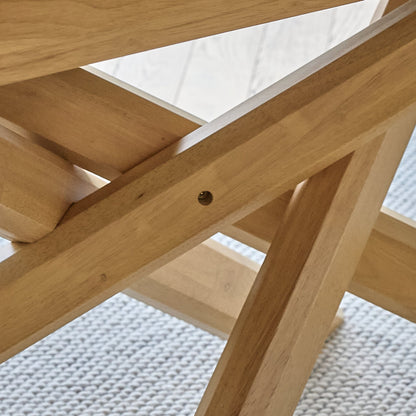 Amelia Pale Oak Wood Dining Table - Extendable - Laura James 