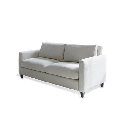 Ava Light Beige Boucle 2 Seater Sofa - Laura James

