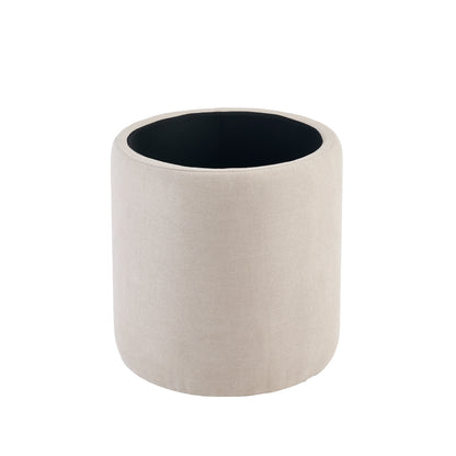 Abigail Storage Pouffe/Footstool - Soft Beige - Laura James