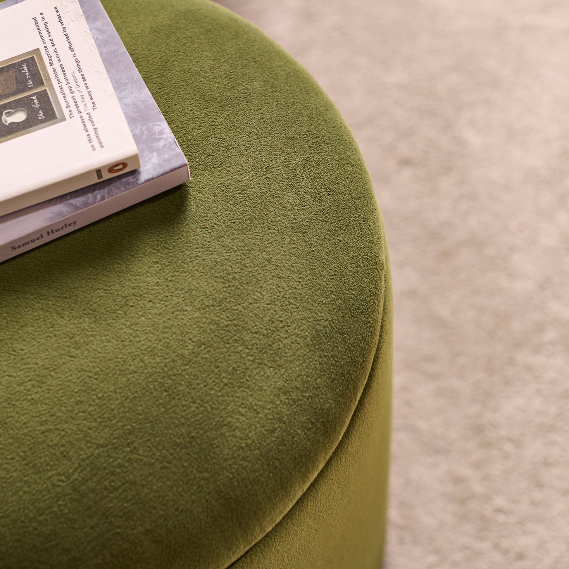 Abigail Storage Pouffe/Footstool - Fern Green - Laura James
