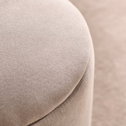 Abigail Storage Pouffe/Footstool - Soft Beige - Laura James