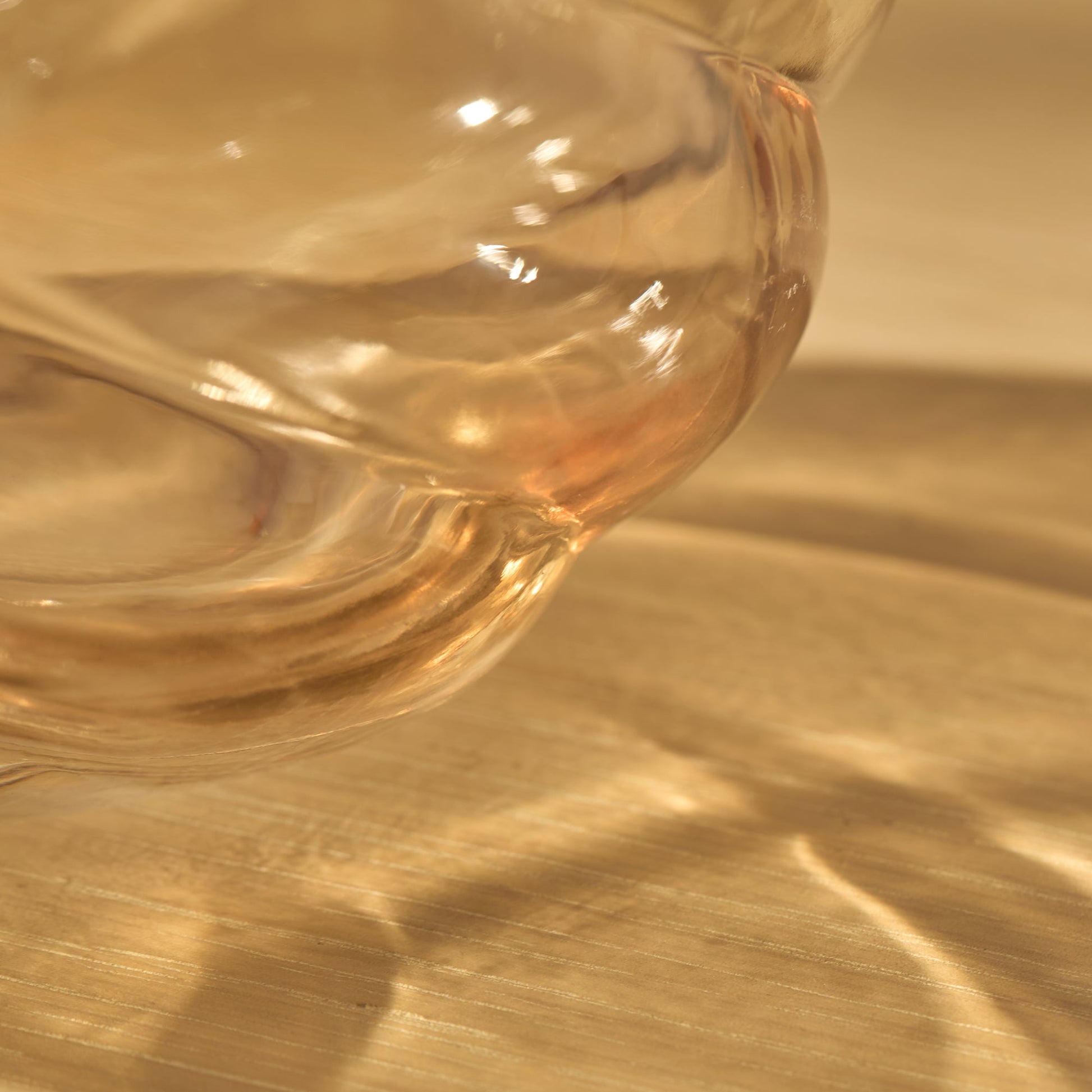 Adria 13cm Glass Vase - Champagne - Laura James