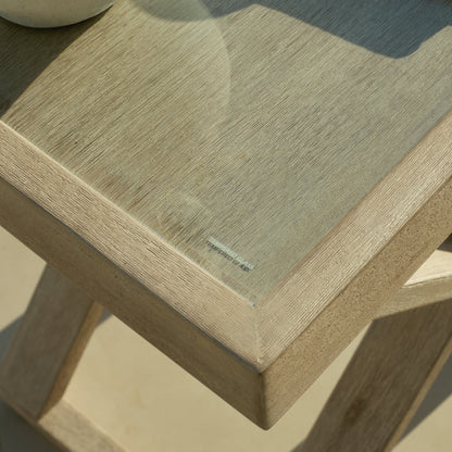 Akira Glass Garden Side Table - Laura James