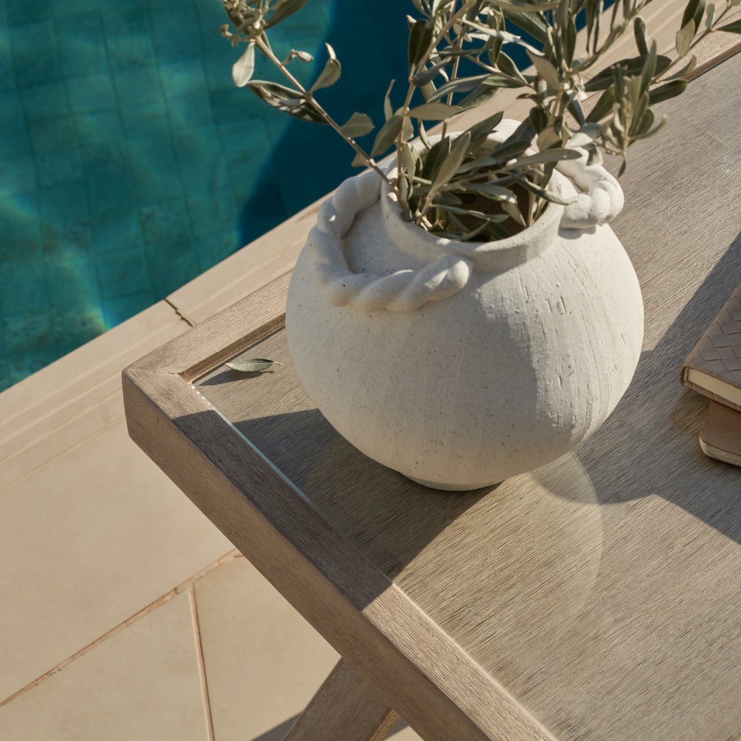 Akira Glass Garden Side Table - Laura James