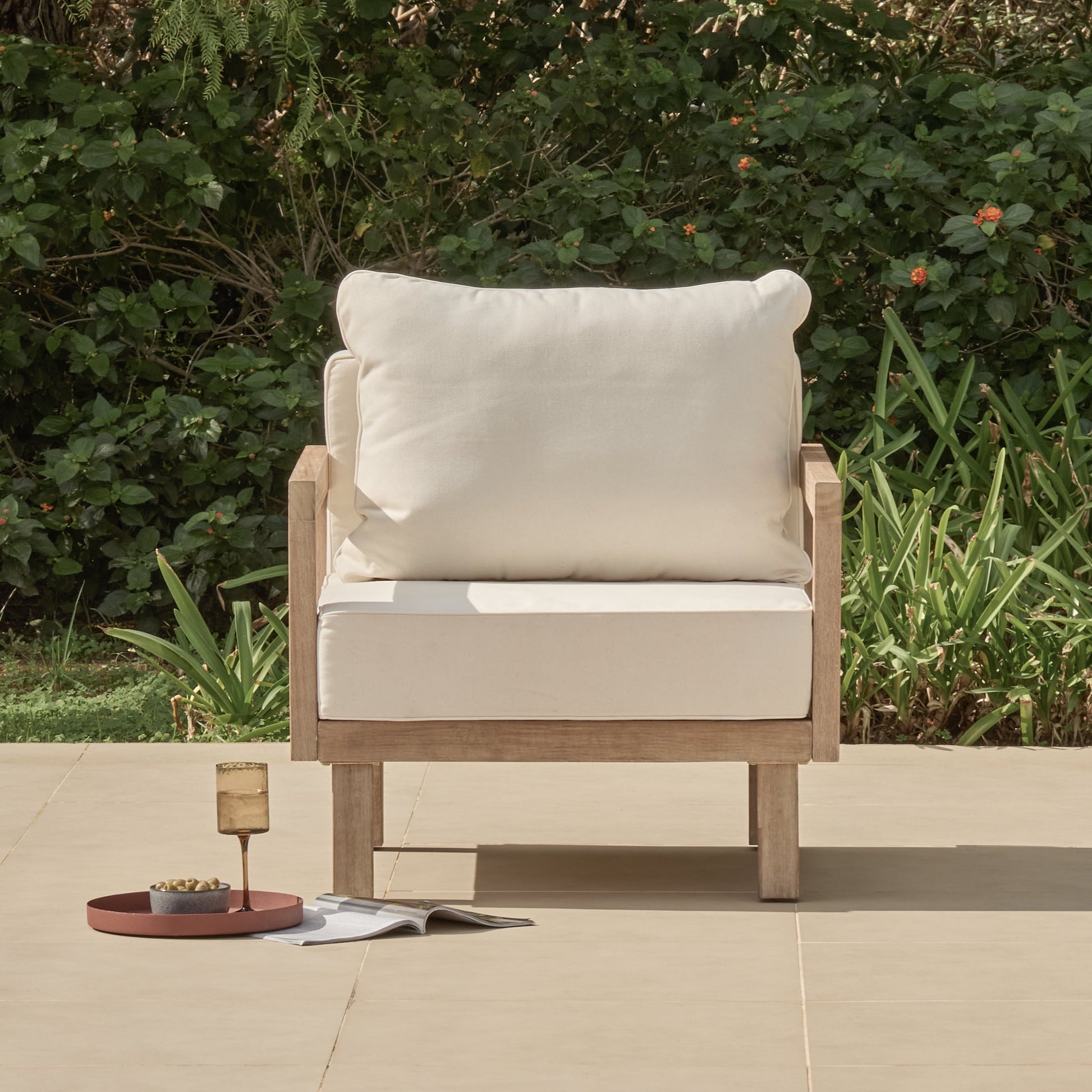 Akira Armchair Cushion Covers - Linen - Laura James