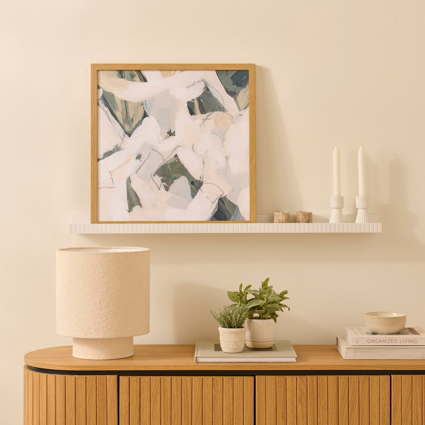 Alba 100cm Picture Ledge - White - Laura James