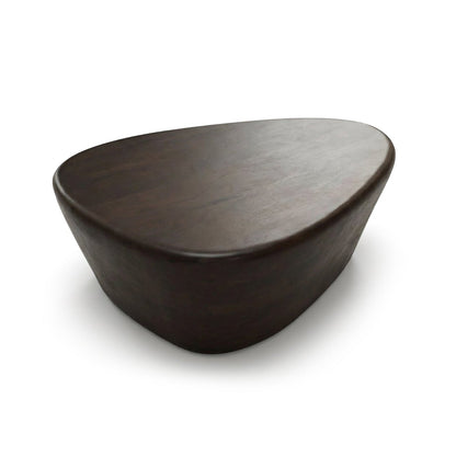 Alder 107cm Coffee Brown Mango Wood Freeform Coffee Table - Laura James 