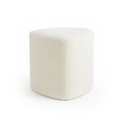 Sawyer 68cm Swivel Armchair & Alder 45cm Footstool - Oyster White - Laura James