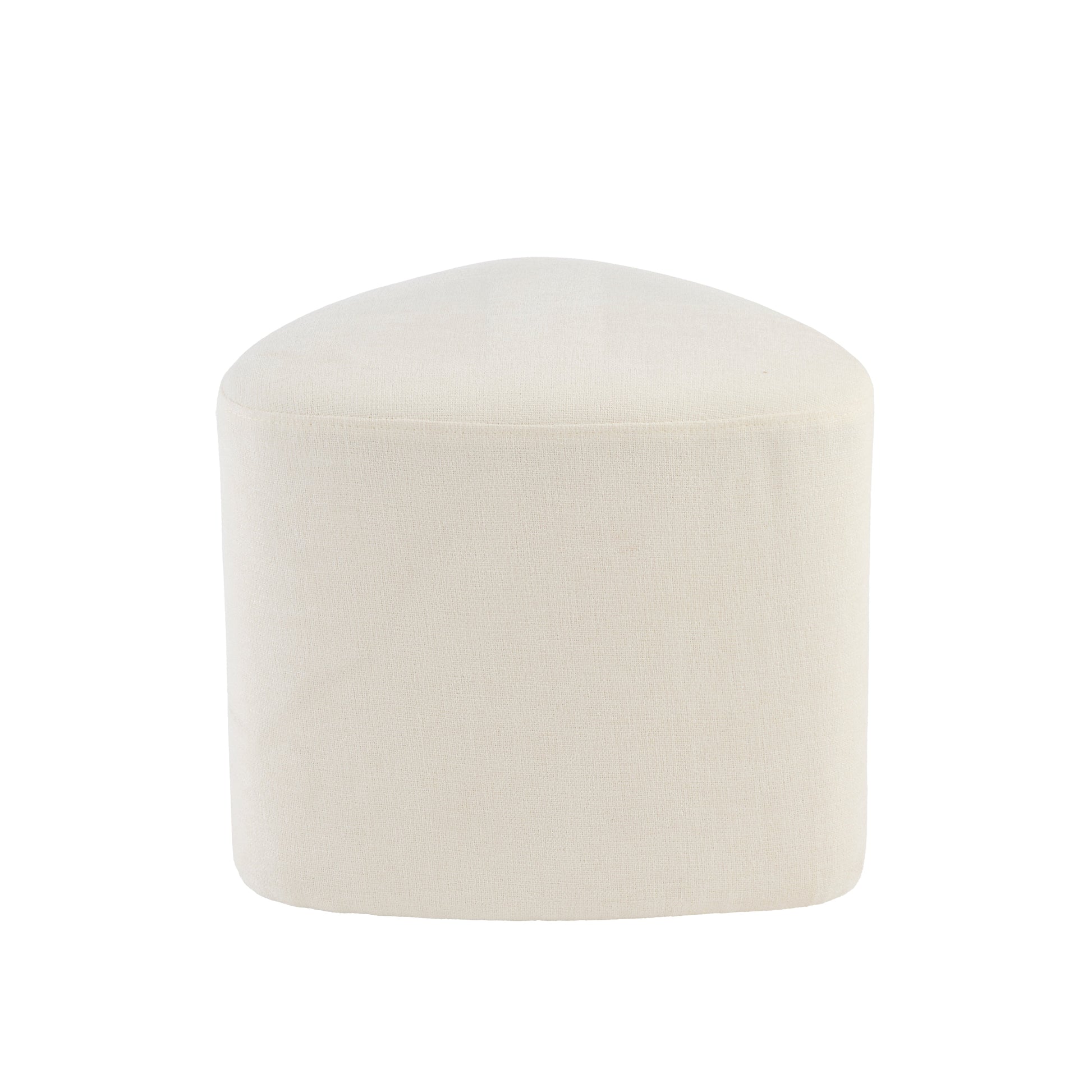 Alder Footstool - Oyster White - Laura James