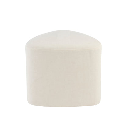 Alder Footstool - Oyster White - Laura James