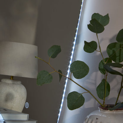 Alder 86x52cm Glass LED Pebble Mirror - Frameless