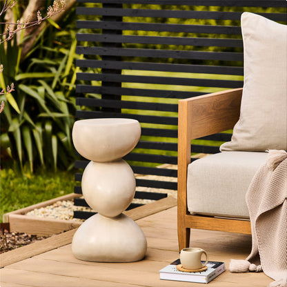 Alder Concrete Garden Coffee Table - Sand