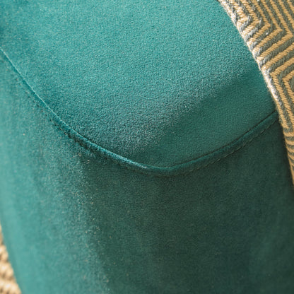 Alder Footstool - Deep Teal - Laura James