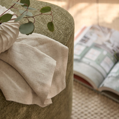 Alder Footstool - Moss Green - Laura James