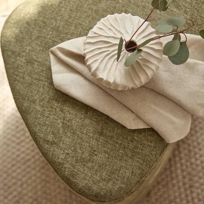 Alder Footstool - Moss Green - Laura James