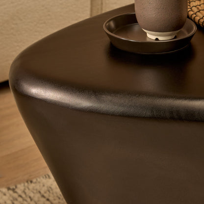 Alder Mango Wood Coffee Table - Jet Black - Laura James