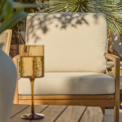 Alora Wooden Garden Cushion Covers - Cream - Laura James