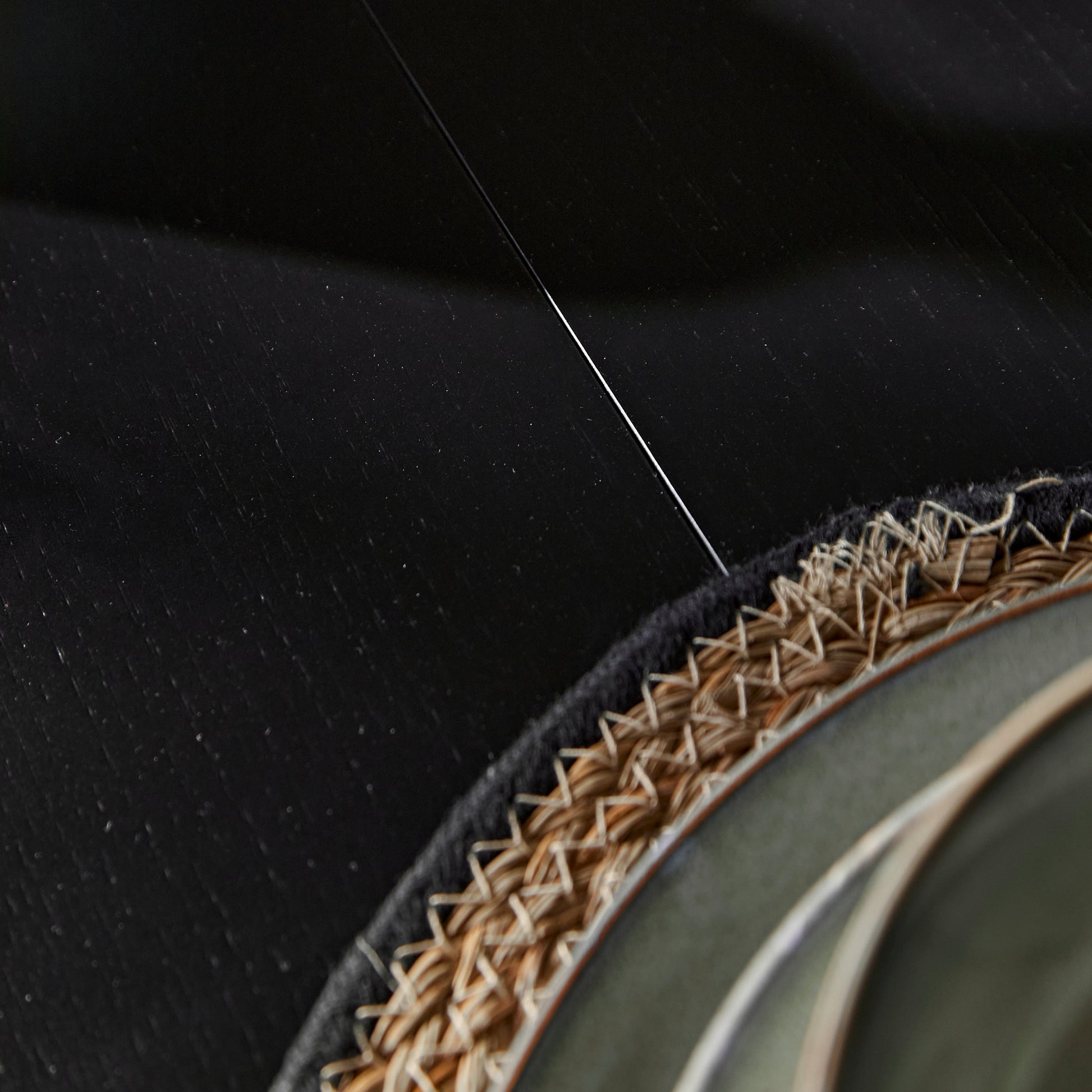 Amelia Black Oak Oval Extending Dining Table Set - 4 Seater - Ella Black Oak Carver Chairs - Off White Boucle - Laura James