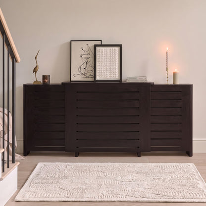 Asha Adjustable Radiator Cover - Coffee Brown - Laura James 