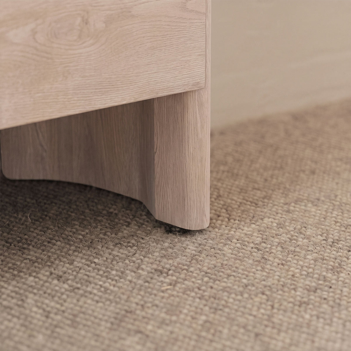 Asha Small Radiator Cover - Chalked Mango Wood - Laura James 
