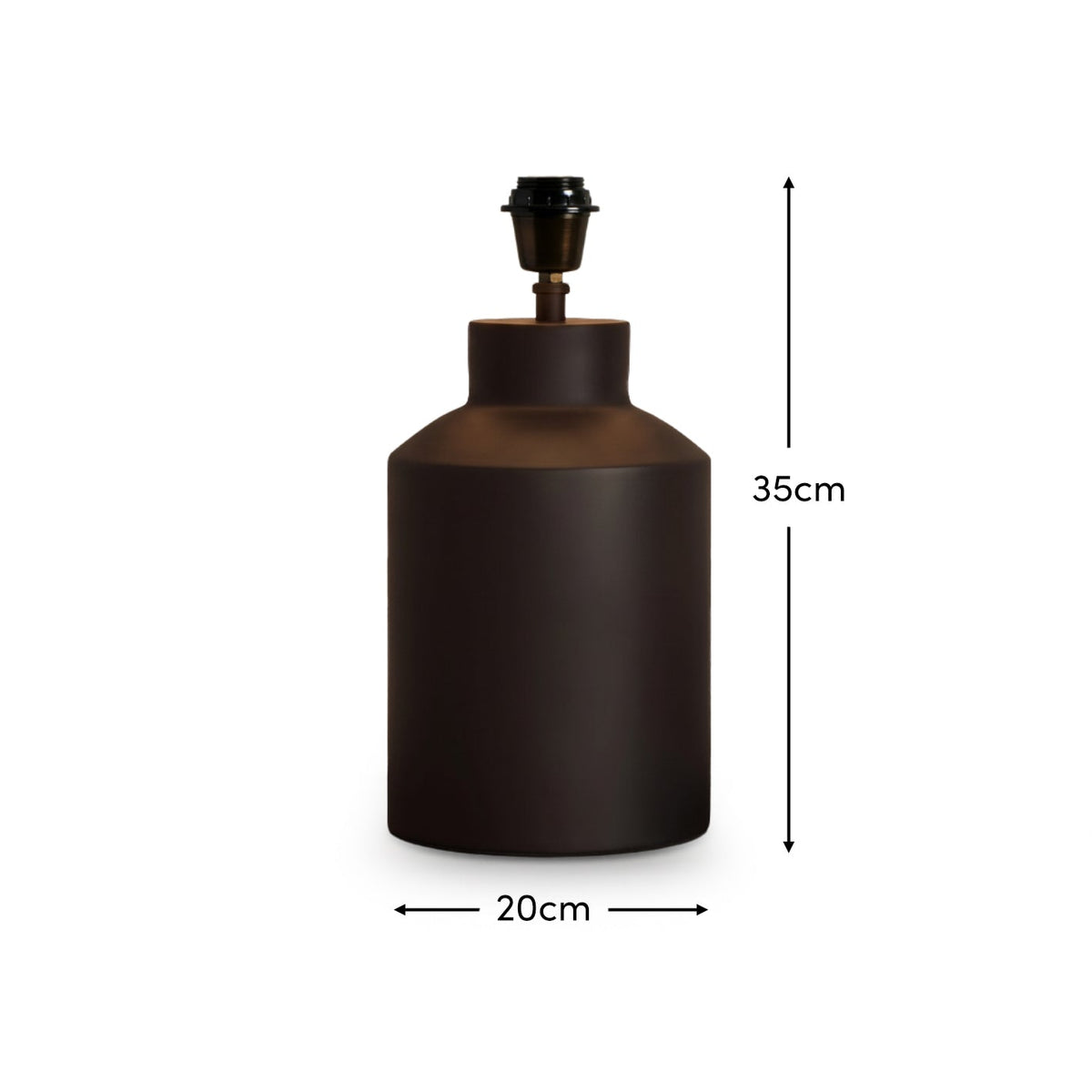 Ashbrook 32cm Table Lamp Base - Matte Black - Laura James 
