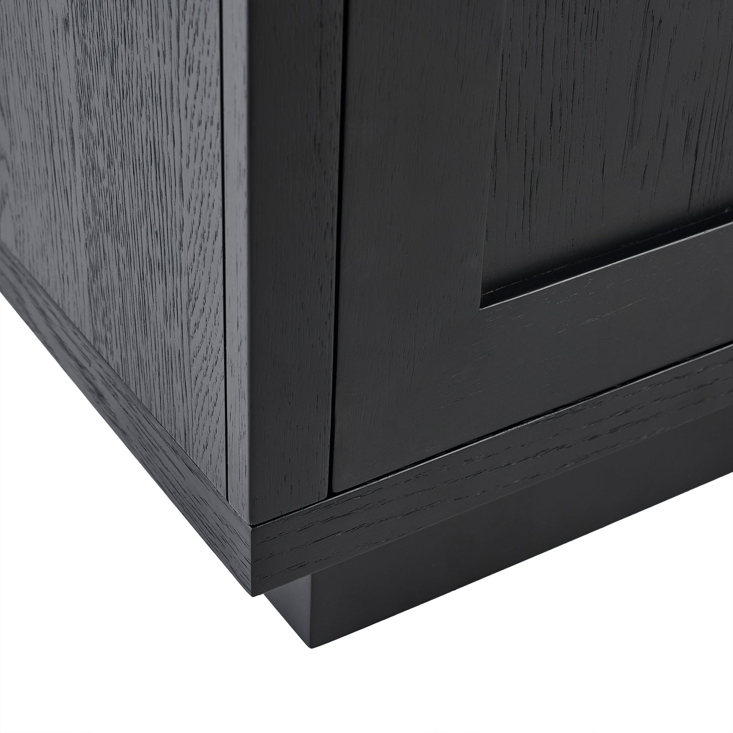 Astrid 2 Door Small Sideboard - Black Oak - Laura James