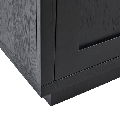 Astrid 2 Door Small Sideboard - Black Oak - Laura James