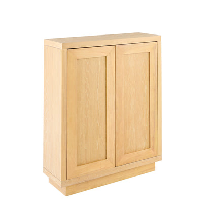 Astrid 2 Door Small Sideboard - Whitewash Oak - Laura James