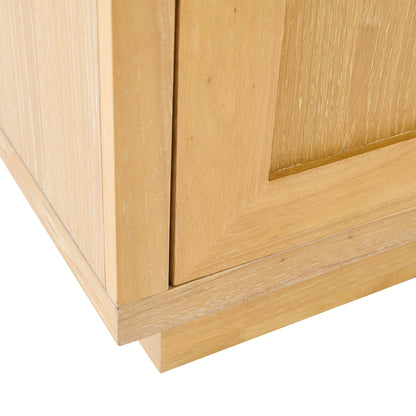 Astrid 2 Door Small Sideboard - Whitewash Oak - Laura James