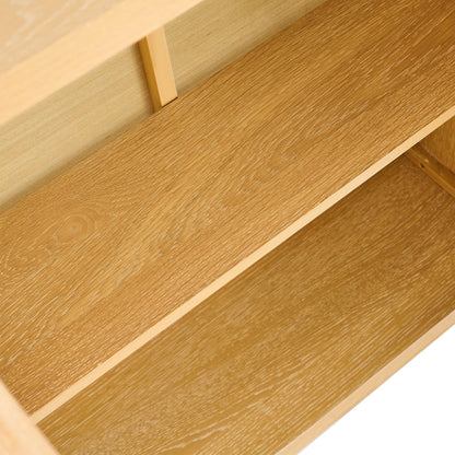 Astrid 2 Door Small Sideboard - Whitewash Oak - Laura James