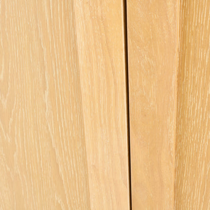Astrid 2 Door Small Sideboard - Whitewash Oak - Laura James